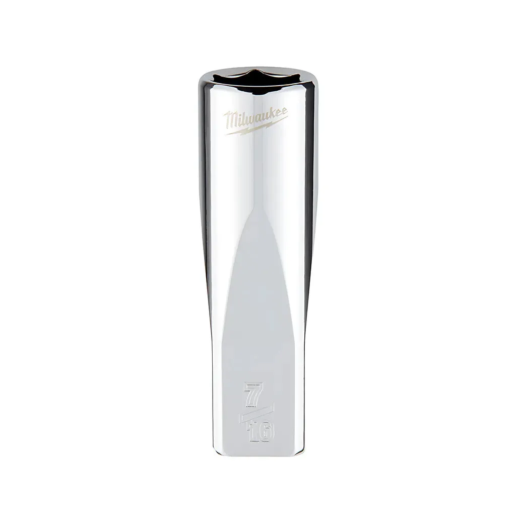 1/4 in. Drive 7/16 in. SAE 6-Point Deep Socket