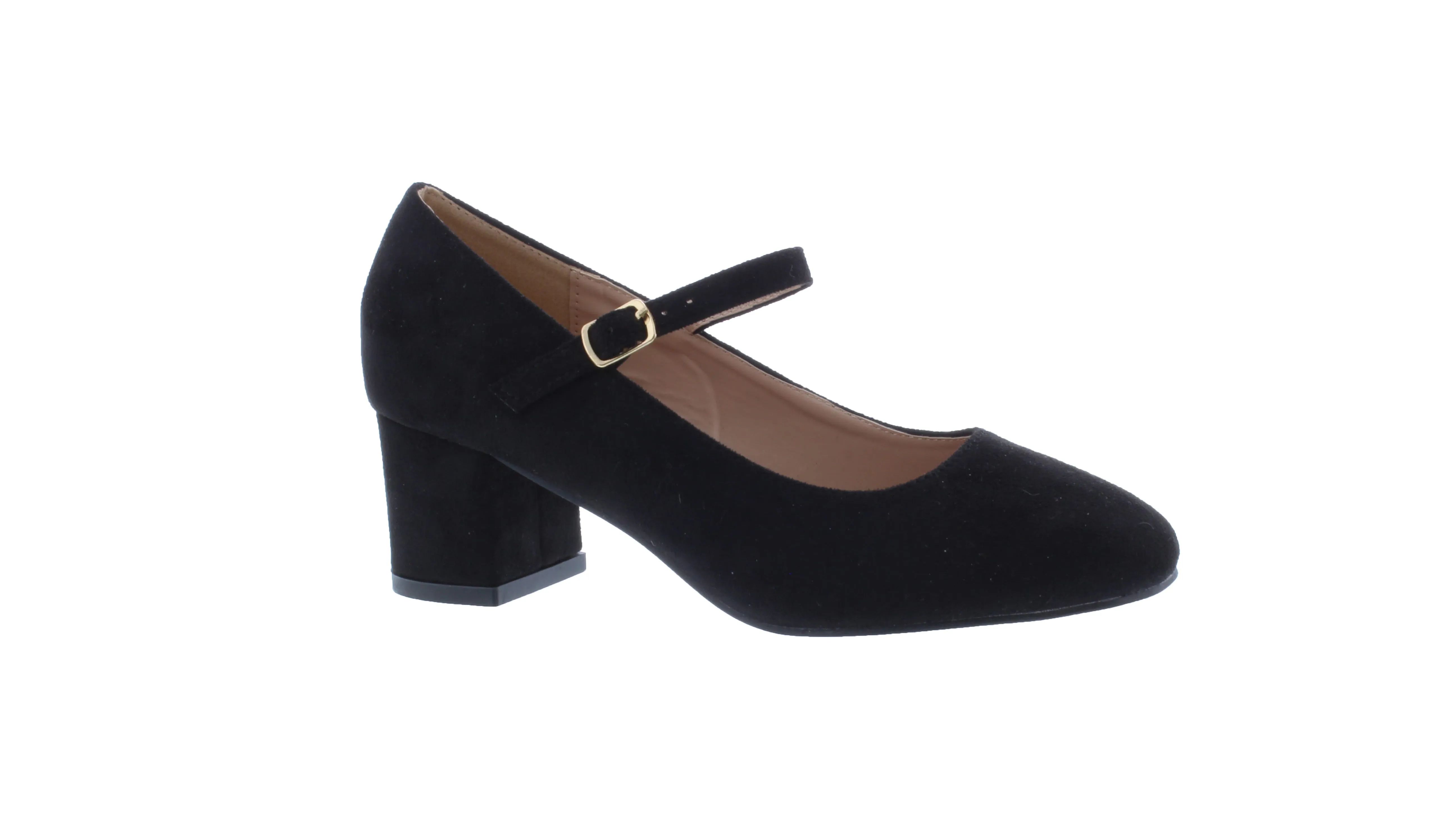2” Women Microfiber Wide Heel