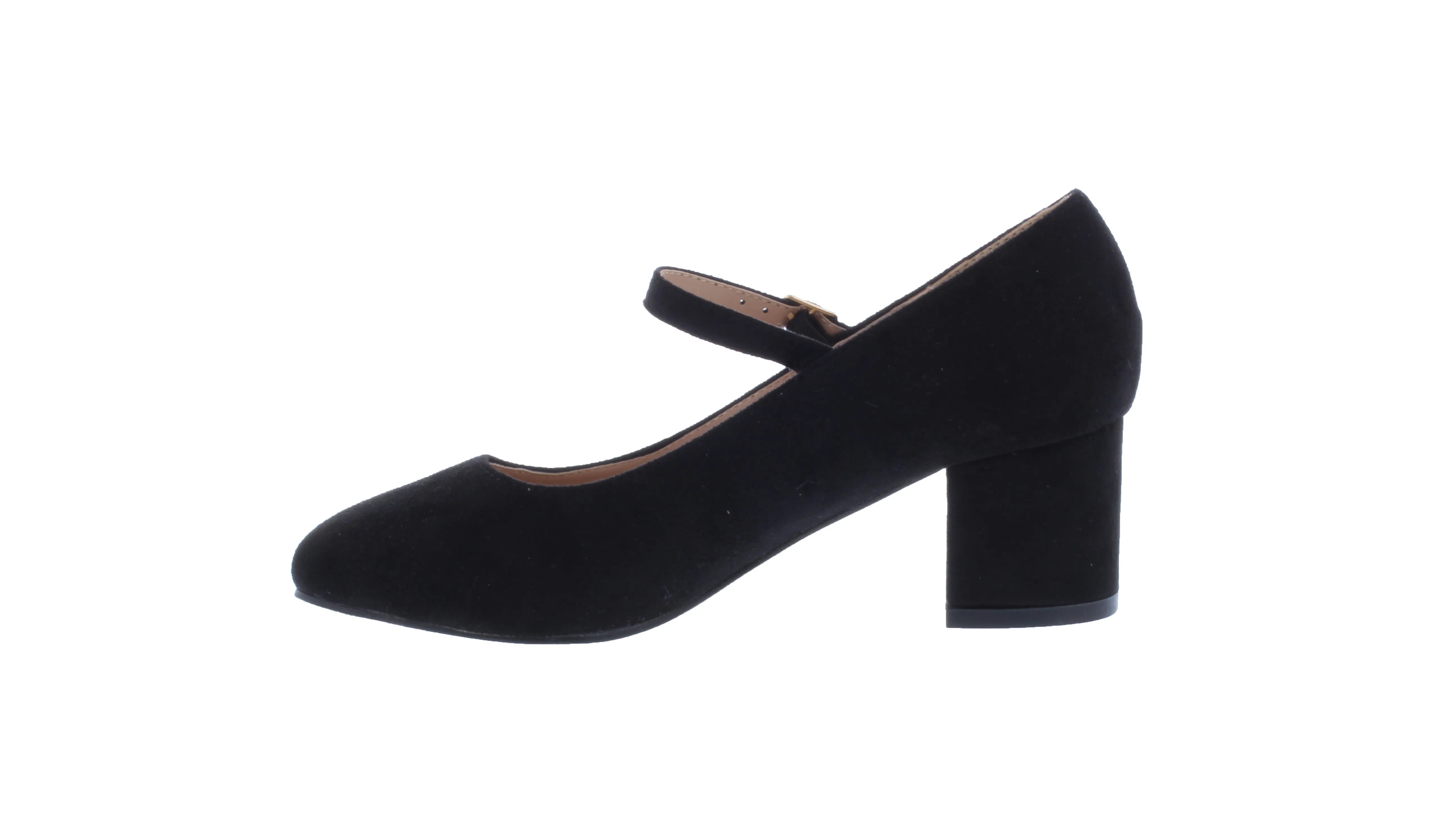 2” Women Microfiber Wide Heel