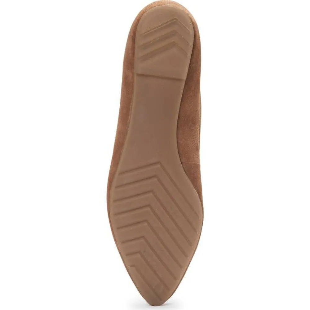 Audra Chestnut Suede Me Too Flat