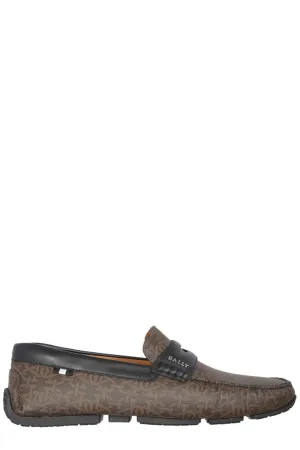 Bally Logo Detailed Slip-On Loafers