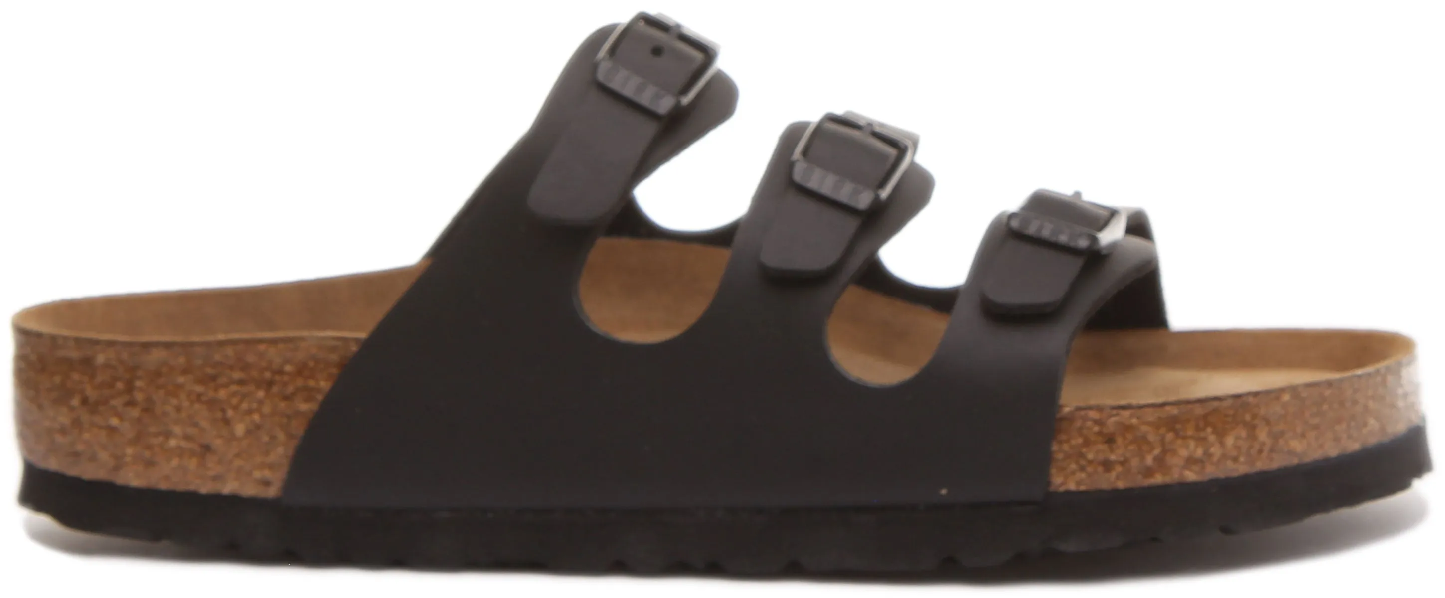 Birkenstock Florida In Black For Women | Regular Fit