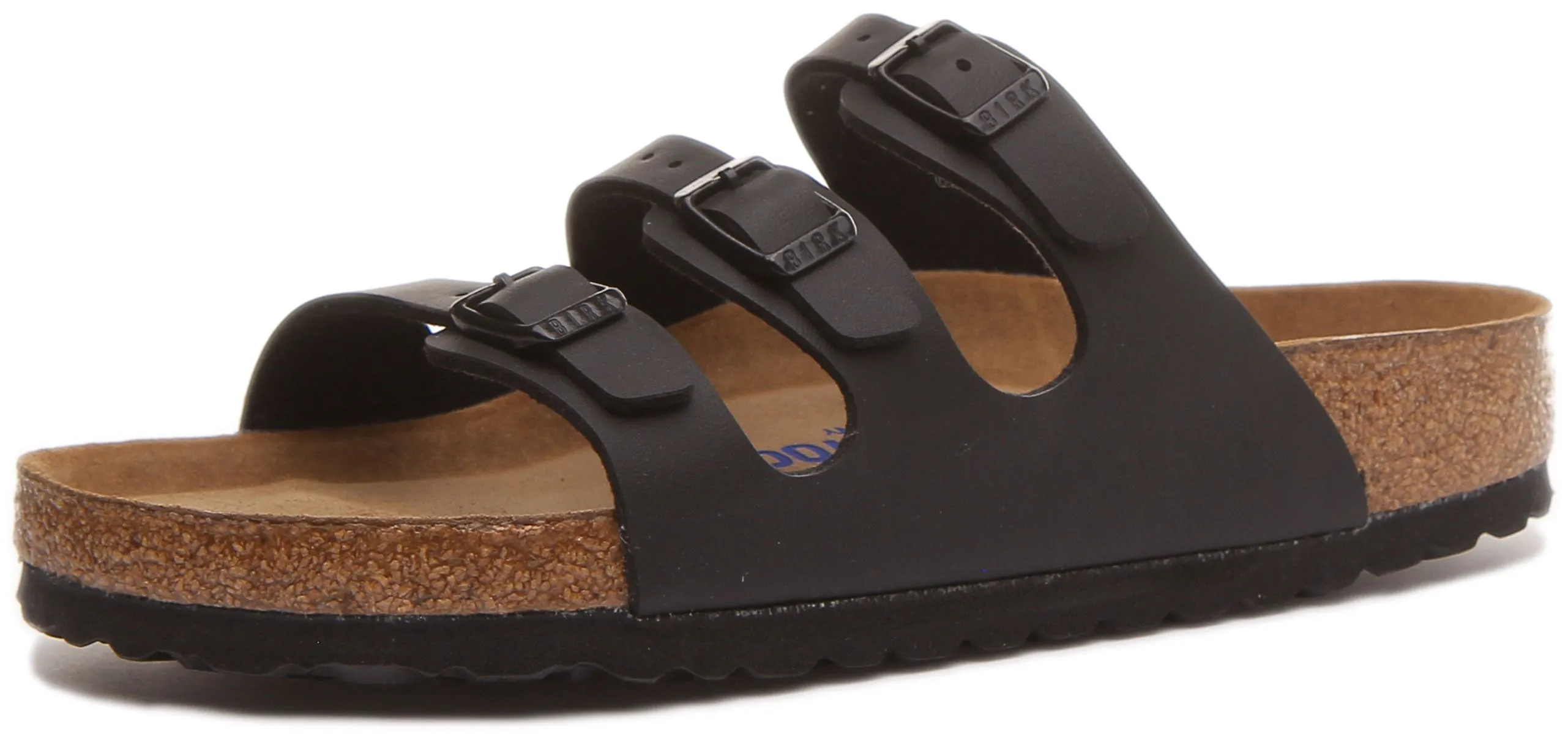 Birkenstock Florida In Black For Women | Regular Fit