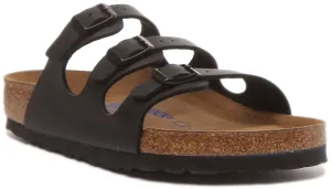 Birkenstock Florida In Black For Women | Regular Fit