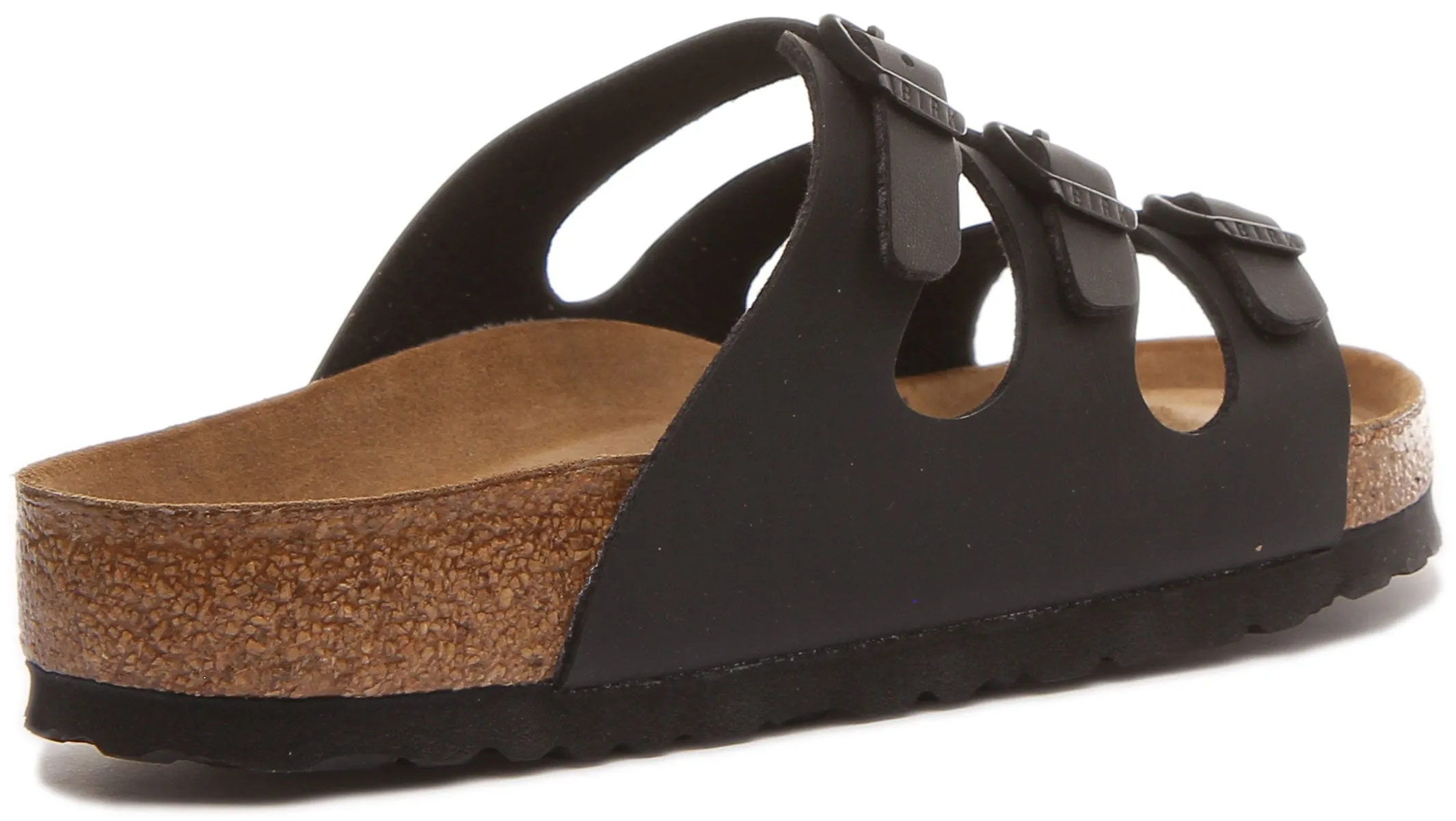 Birkenstock Florida In Black For Women | Regular Fit