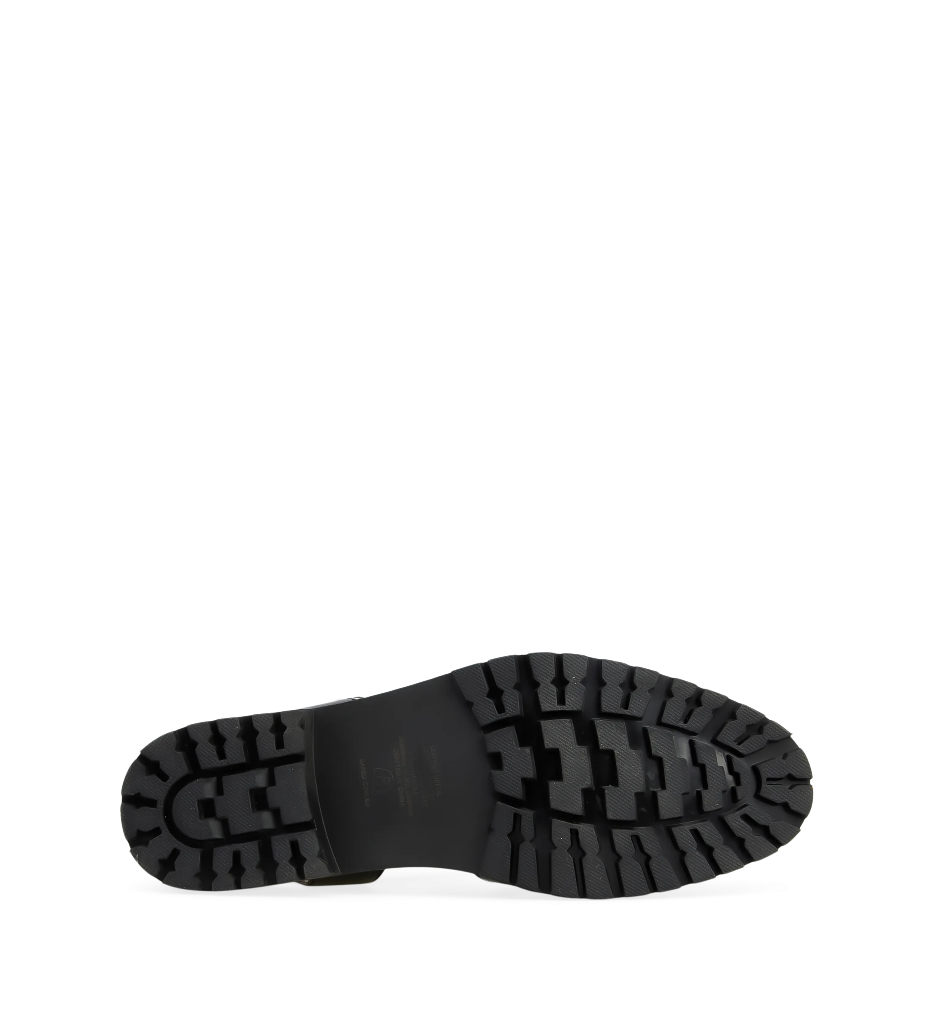 Bittern Black Leather Flat Sandals