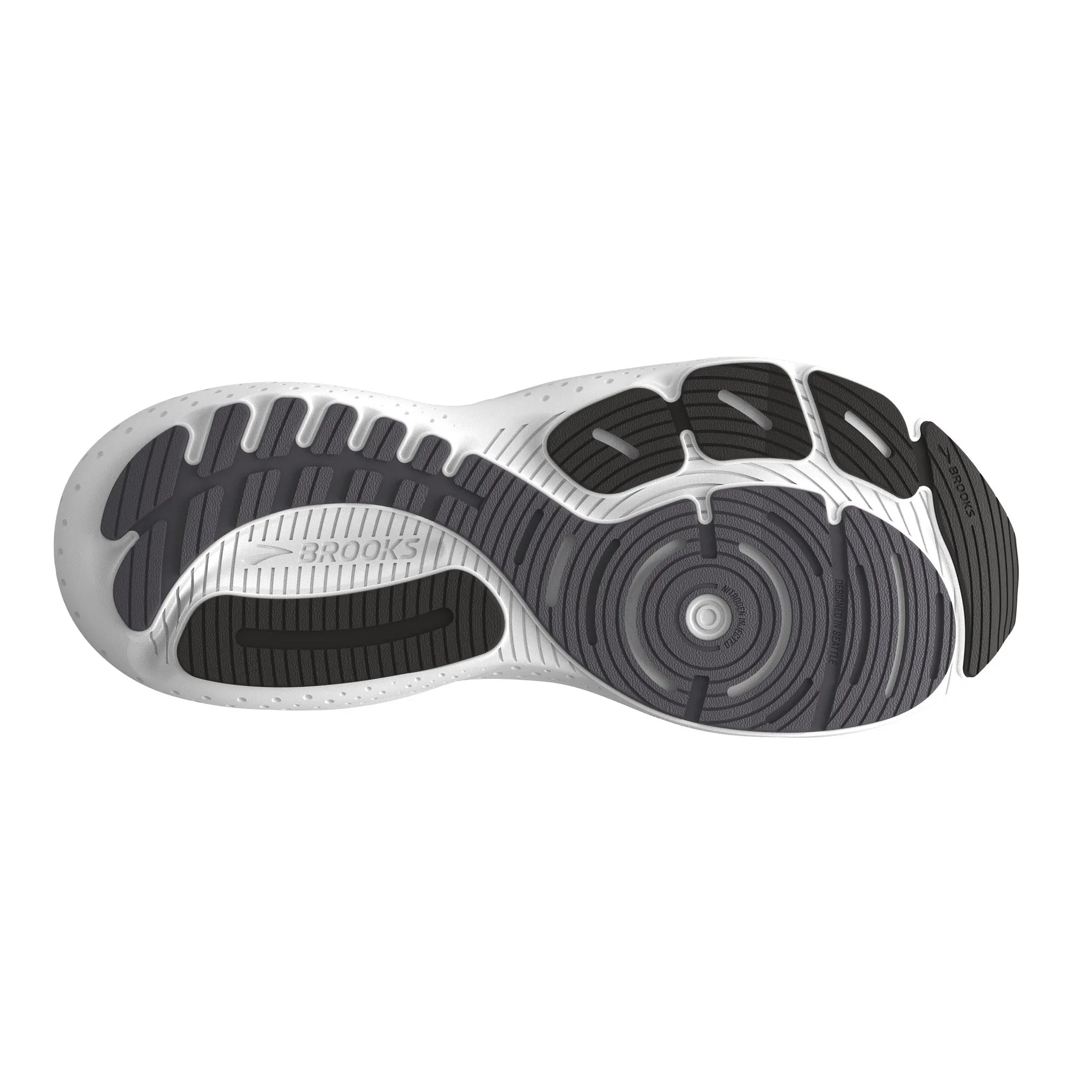 Brooks Glycerin GTS 21 Black Grey White Wide Women's