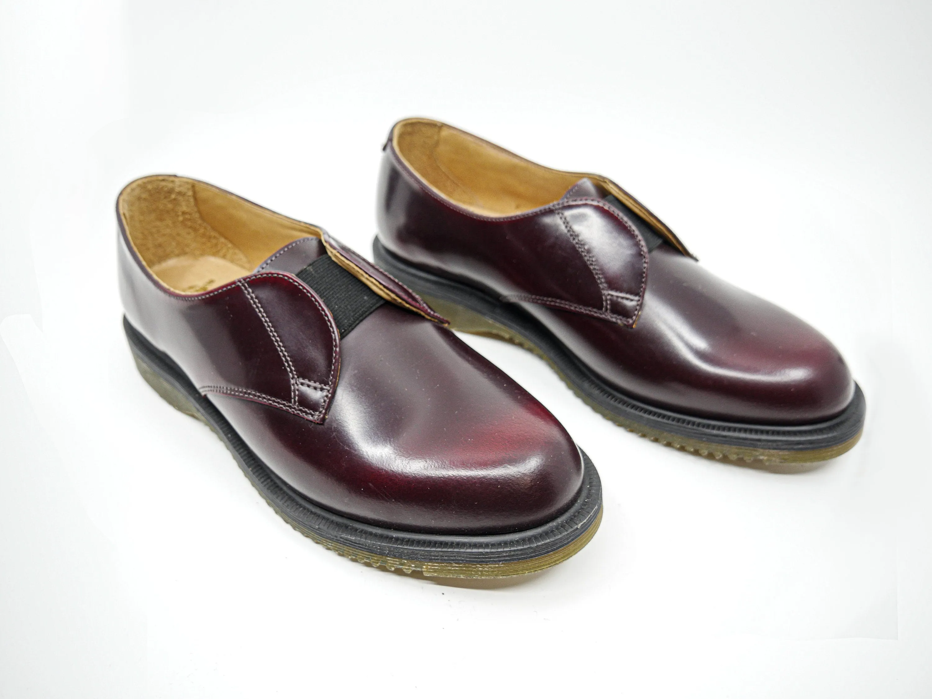 Dr Martens Loafers, Size UK4, Leather Loafers, Vintage, Burgundy Shoes, Slip Ons Shoes