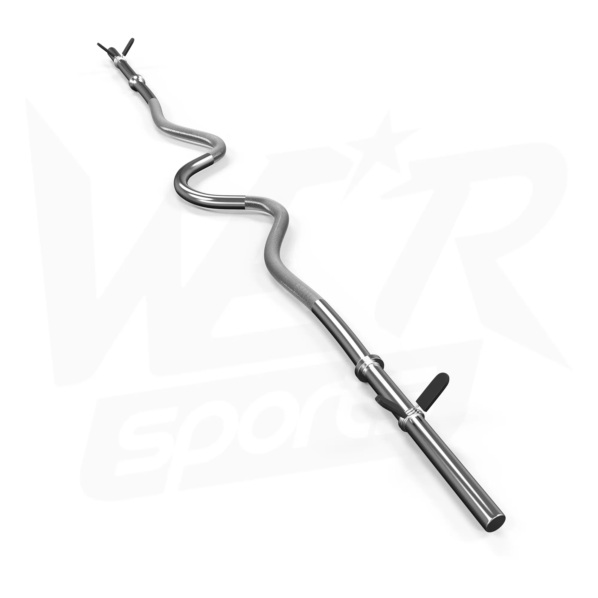 FlexBar 1" Super Curl Bar with Spring Collars