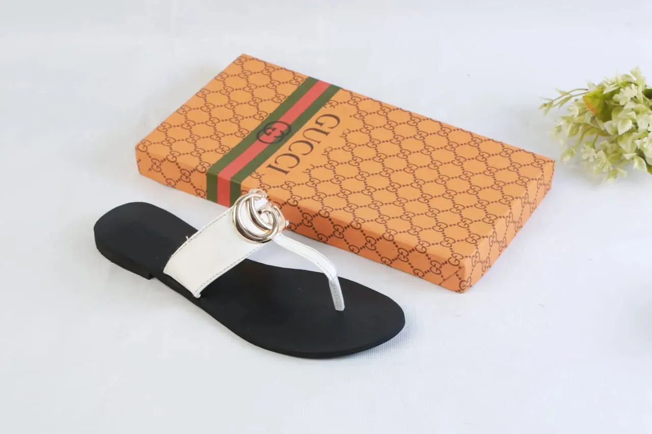 GG CASUAL FLATS - WHITE