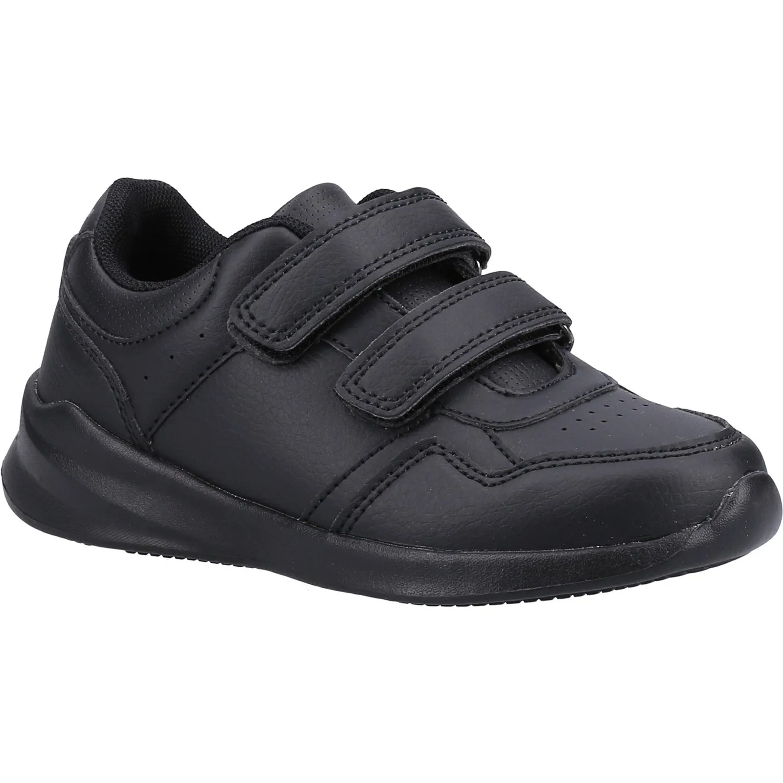 Hush Puppies Kids Marling Leather School Shoes - Black
