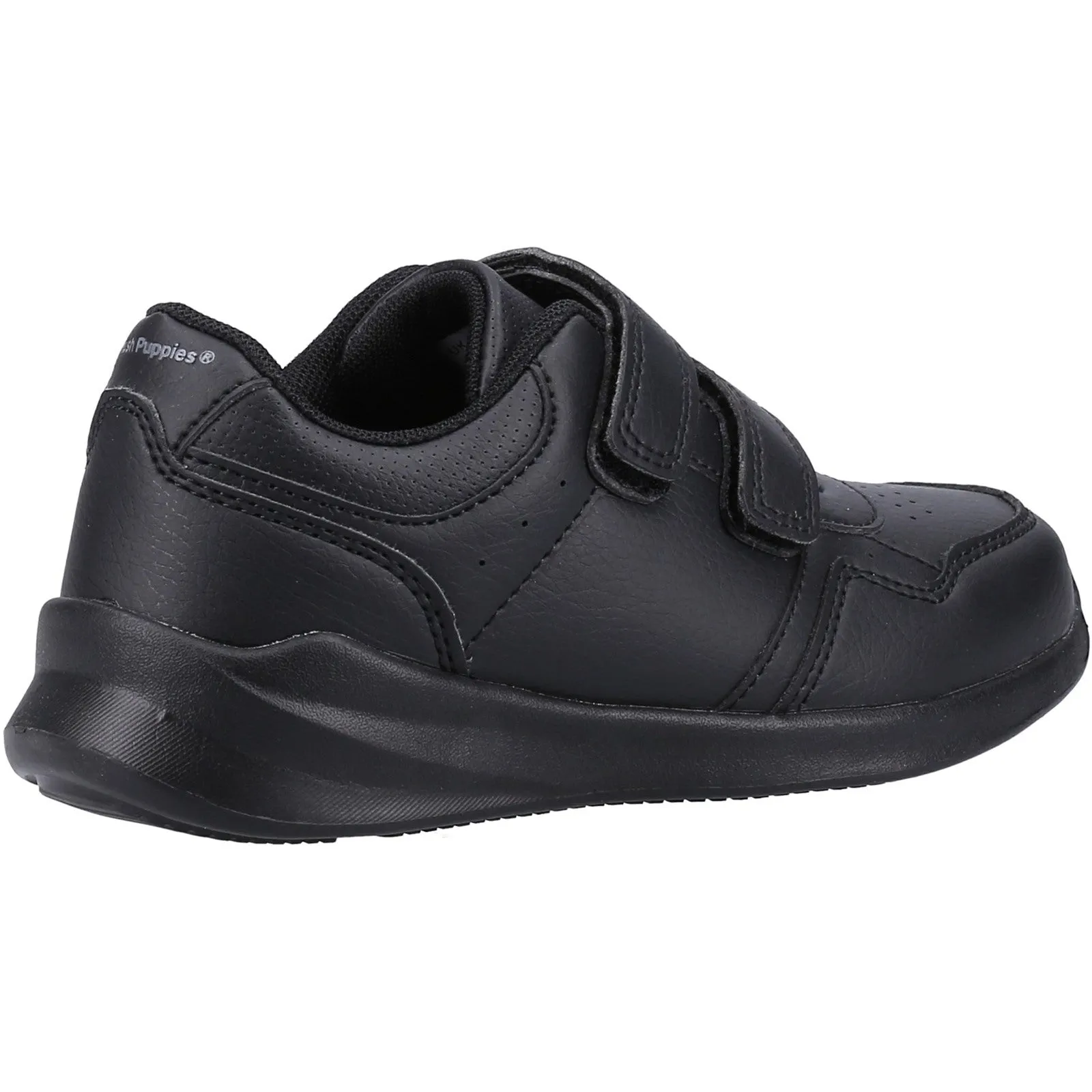 Hush Puppies Kids Marling Leather School Shoes - Black