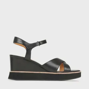 JUN WEDGE SANDAL LEATHER