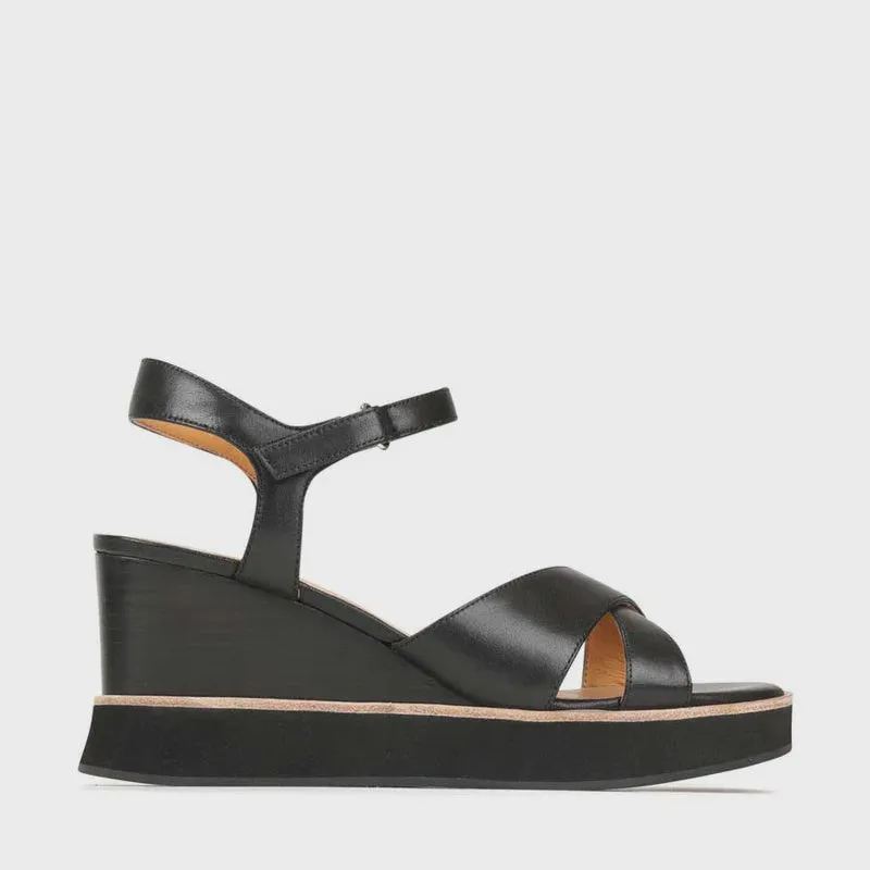 JUN WEDGE SANDAL LEATHER