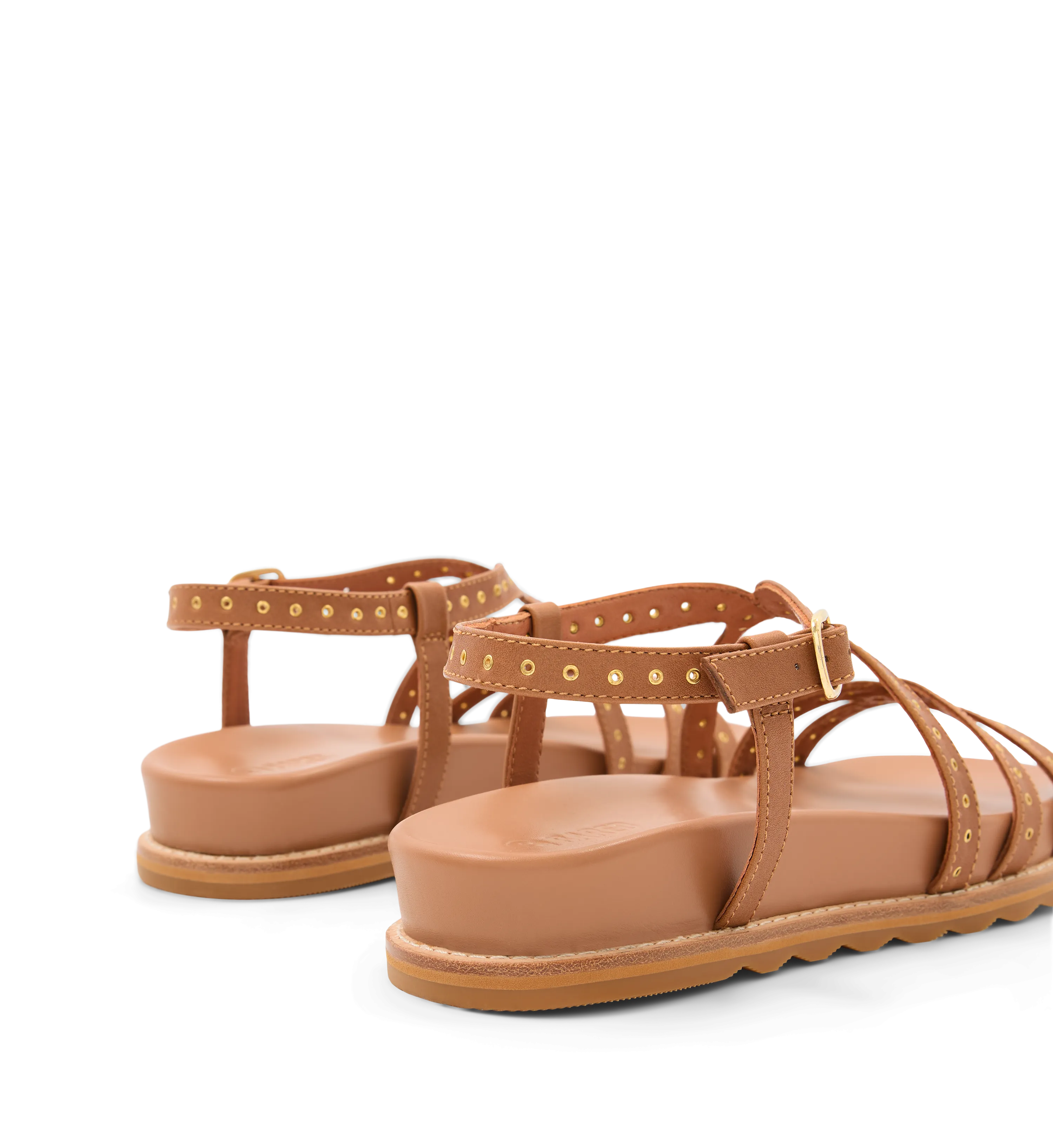 Kiwi Tan Leather Chunky Sandals