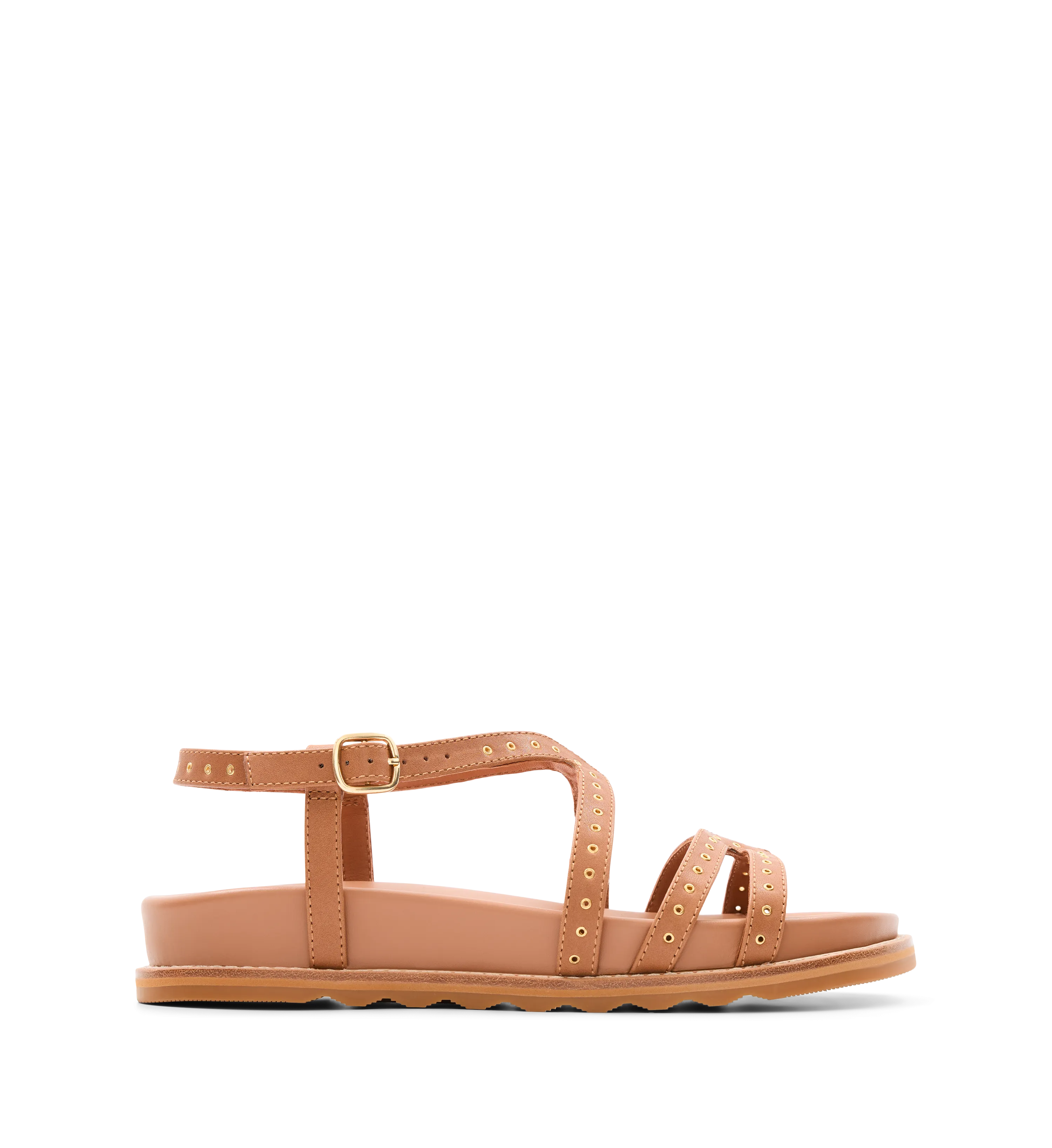 Kiwi Tan Leather Chunky Sandals