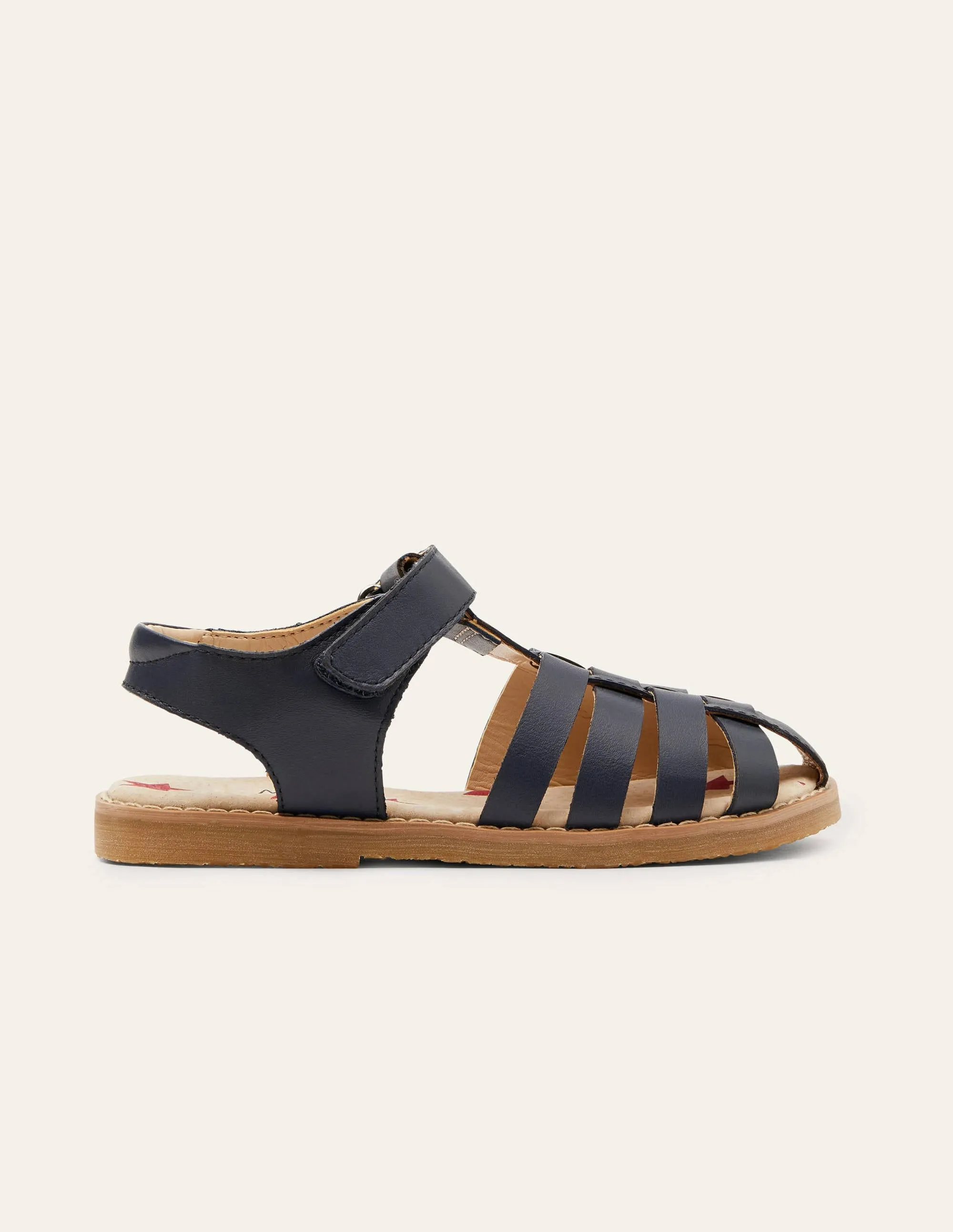 Leather Sandals-College Navy