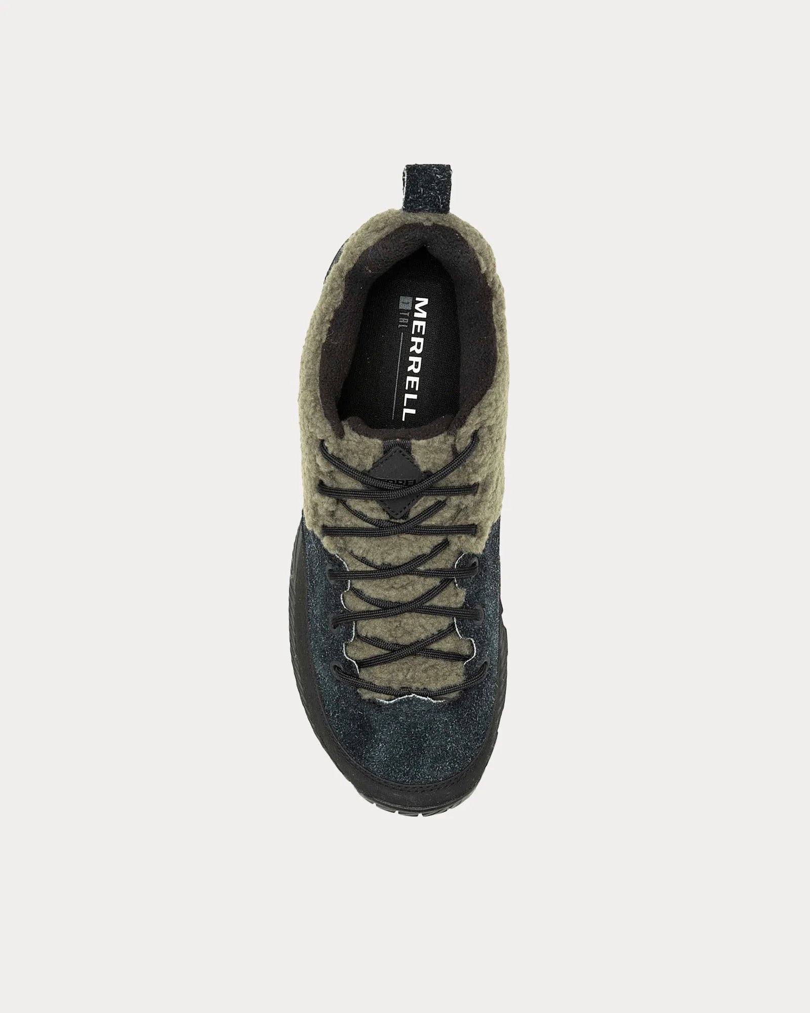 MQM Ace Fleece Black / Olive Low Top Sneakers