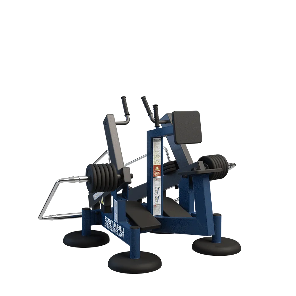 OUTDOOR FITNESS EQUIPMENT STREETBARBELL SEATED ROW