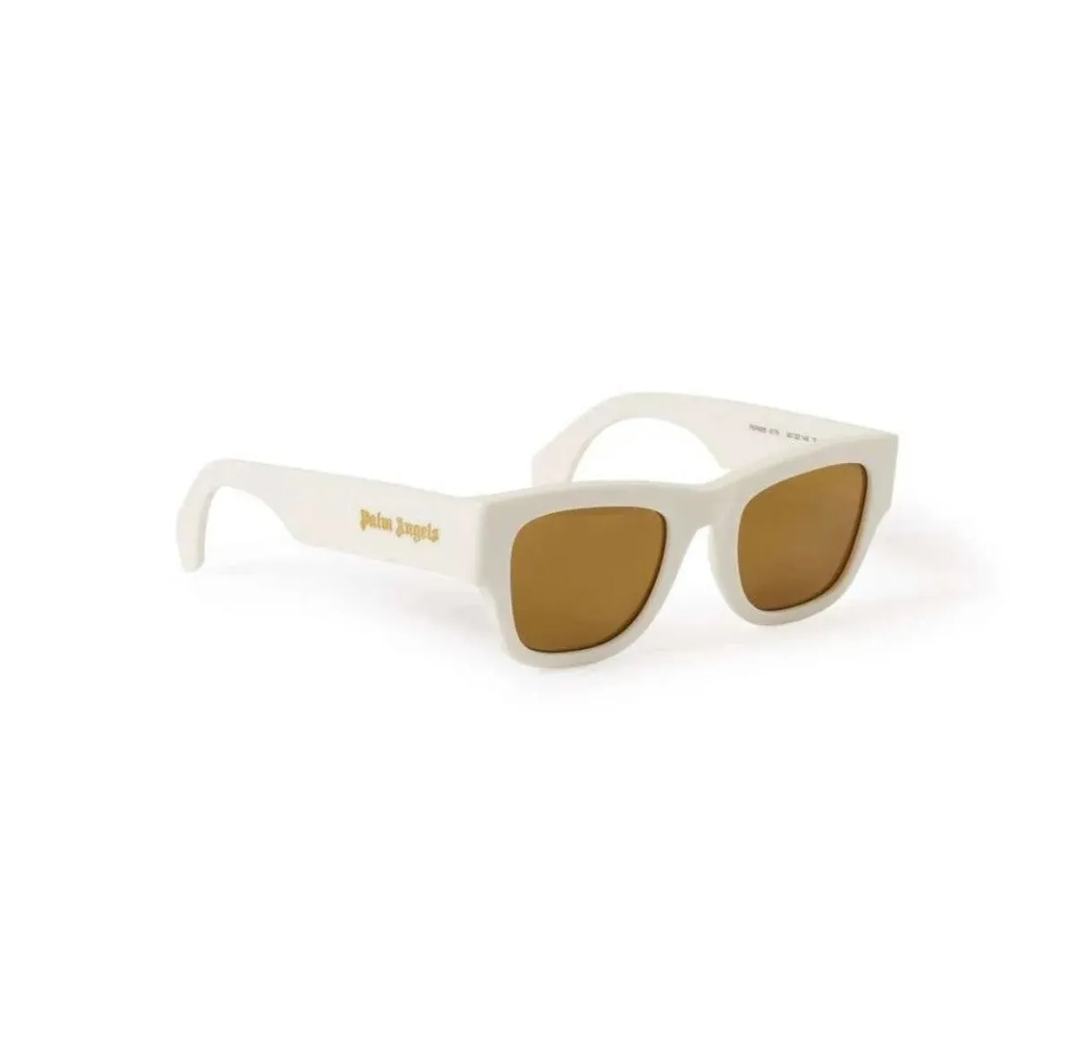 Palm Angels Volcan Sunglasses White Mirror Gold