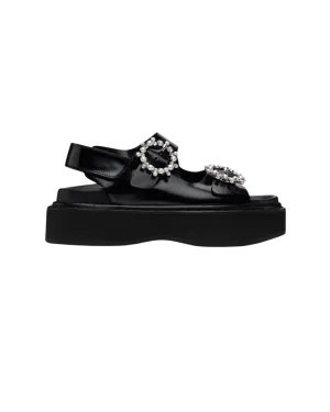 Platform Sandal With Buckle