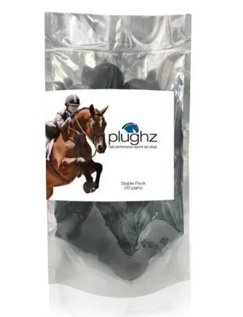 Plughz Equine Ear Plugs (10 Pair Stable Pack)