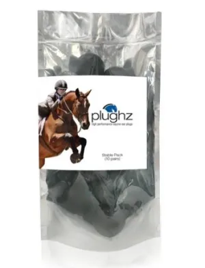 Plughz Equine Ear Plugs (10 Pair Stable Pack)