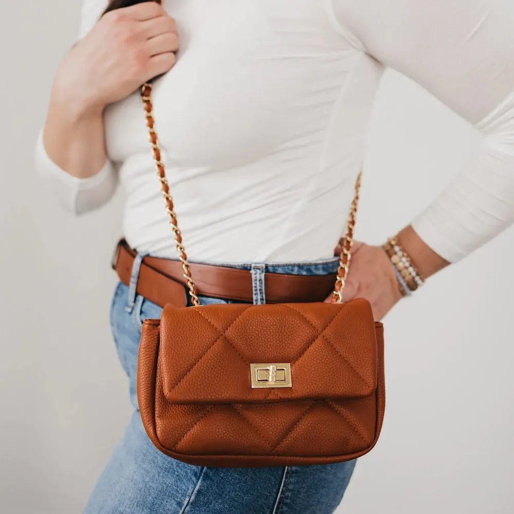 Queenie Quilted Crossbody Bag ( colors)