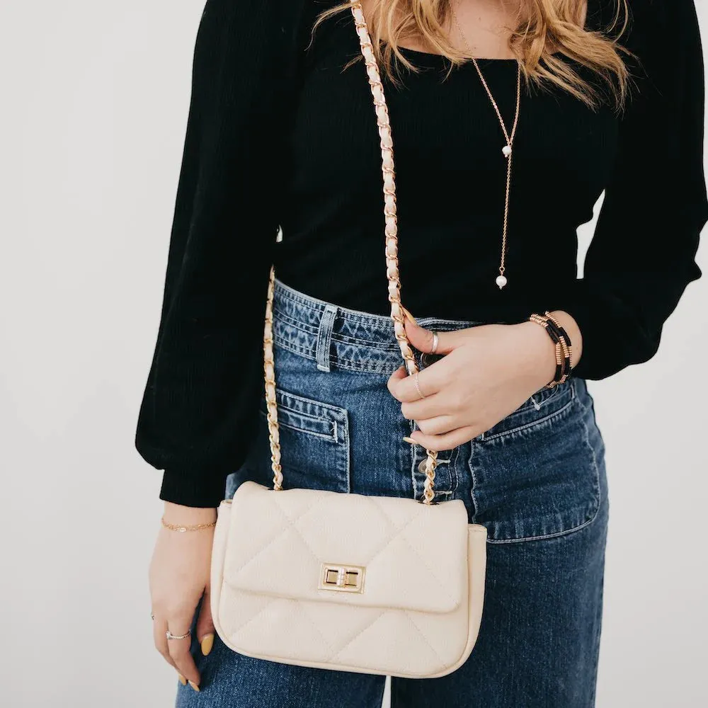 Queenie Quilted Crossbody Bag ( colors)