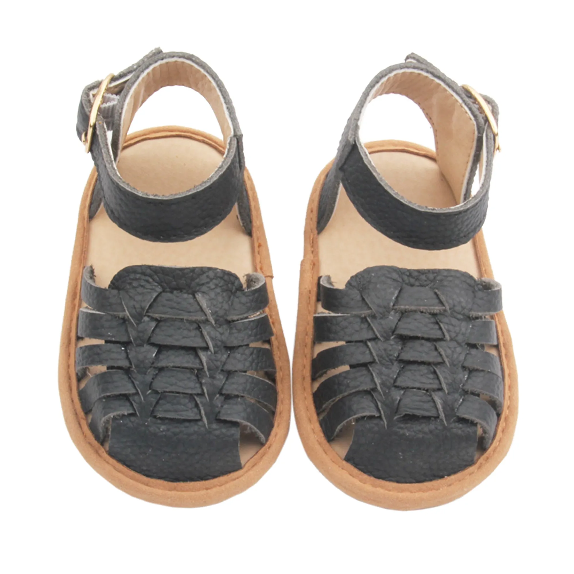 Remi Weave Black Sandal
