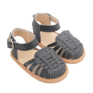 Remi Weave Black Sandal
