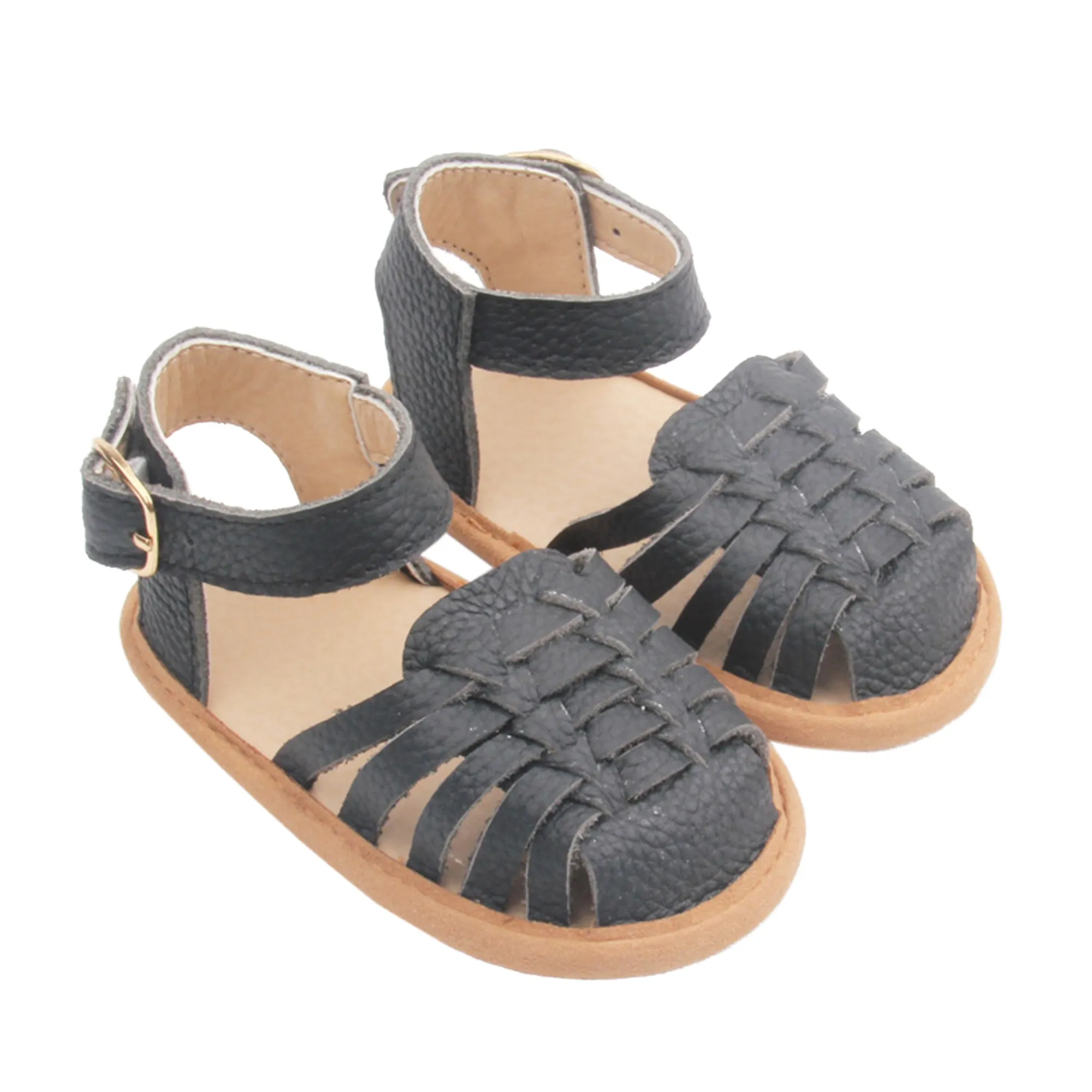 Remi Weave Black Sandal