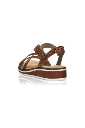 Rieker sandal V3663 24 noisette/gold
