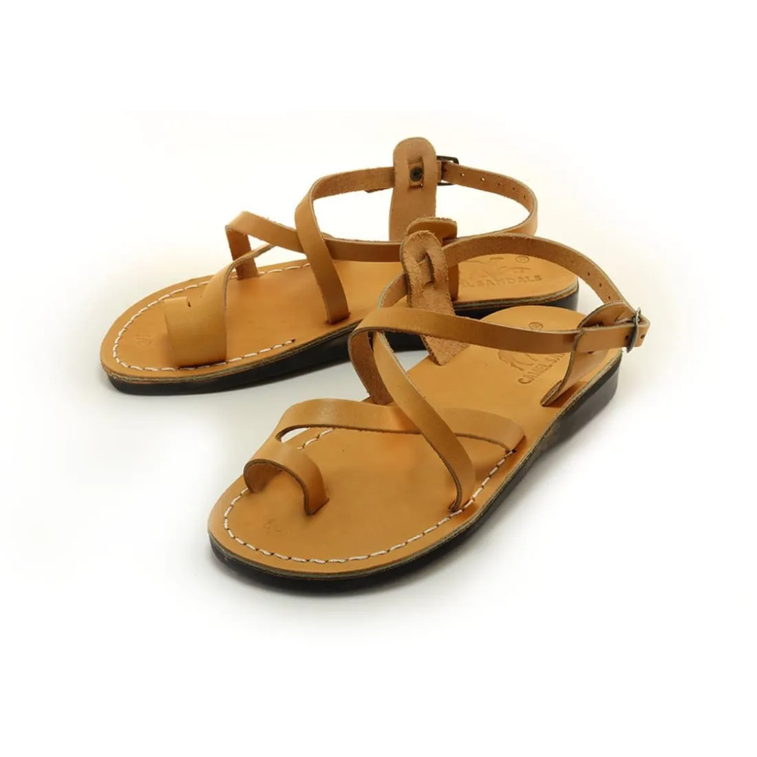 Samira - Tan leather Jesus sandal