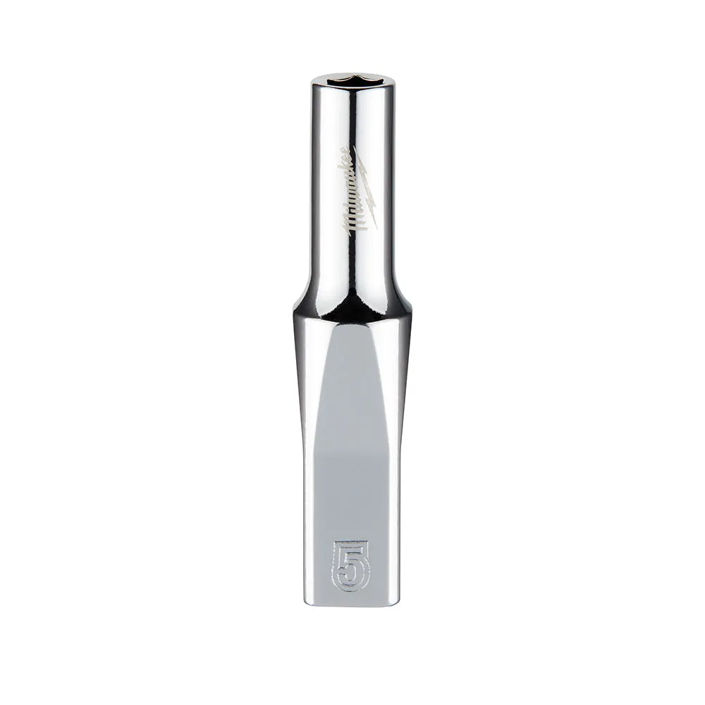 Socket - Milwaukee 1/4 in. Drive 5mm Metric 6-Point Deep Socket, 45-34-9042