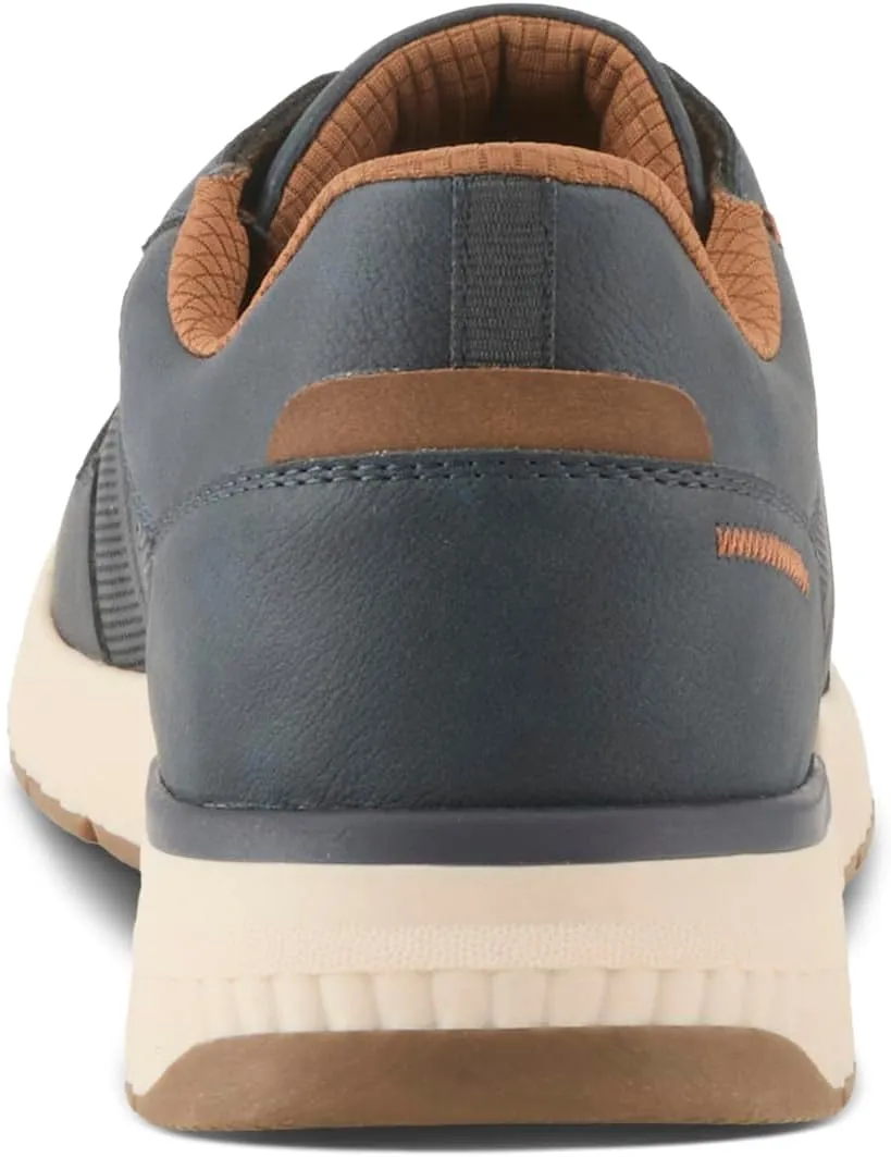Spring Step Men's TARTER Slip-On Sneakers  Vegan-Friendly, Water-Resistant Athletic Shoes with Shock-Absorbent Sole and Elastic Laces