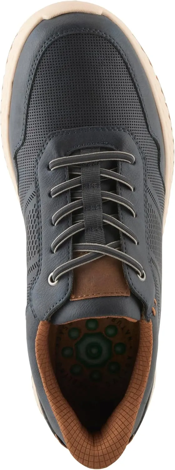 Spring Step Men's TARTER Slip-On Sneakers  Vegan-Friendly, Water-Resistant Athletic Shoes with Shock-Absorbent Sole and Elastic Laces