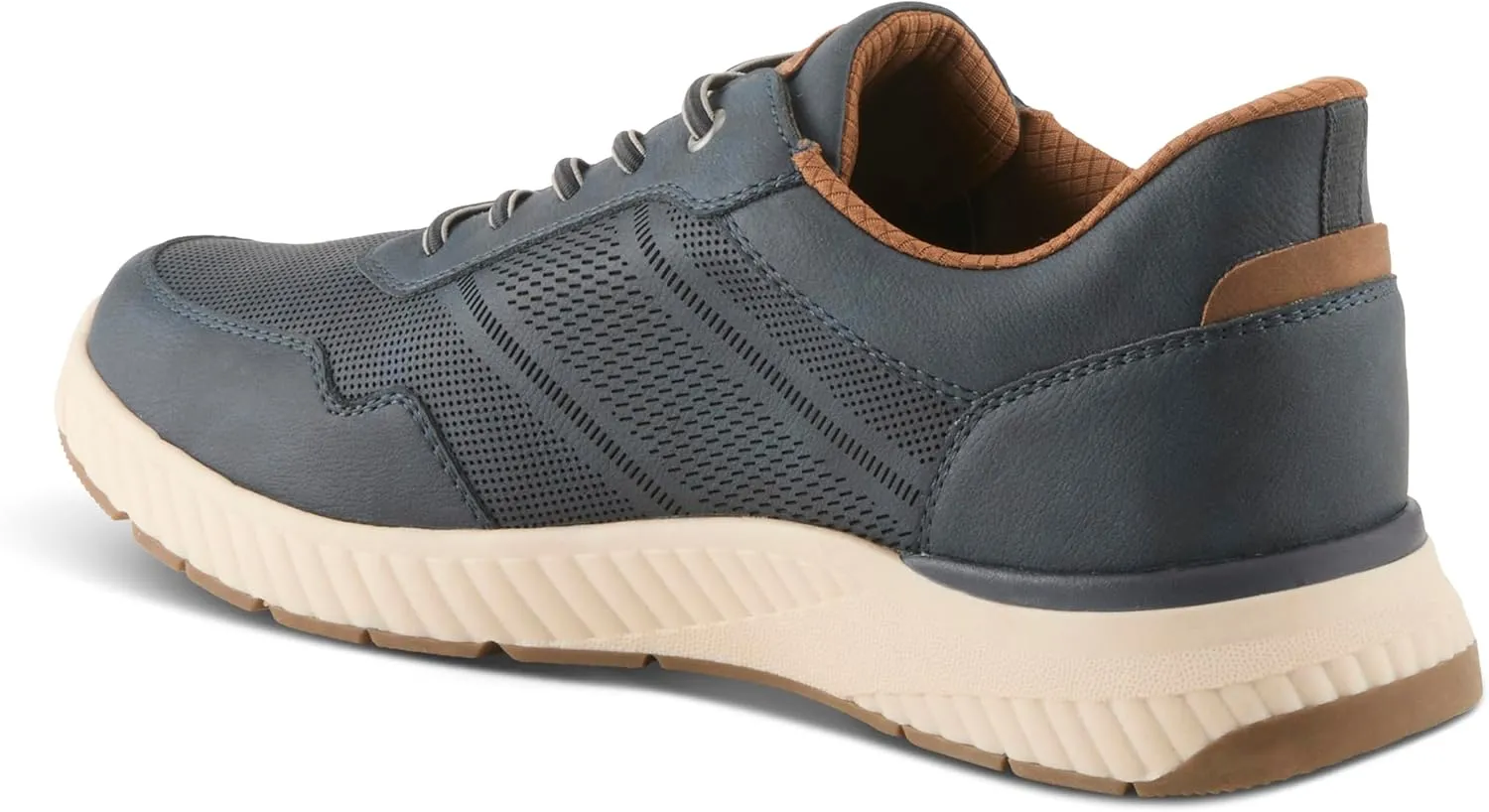 Spring Step Men's TARTER Slip-On Sneakers  Vegan-Friendly, Water-Resistant Athletic Shoes with Shock-Absorbent Sole and Elastic Laces