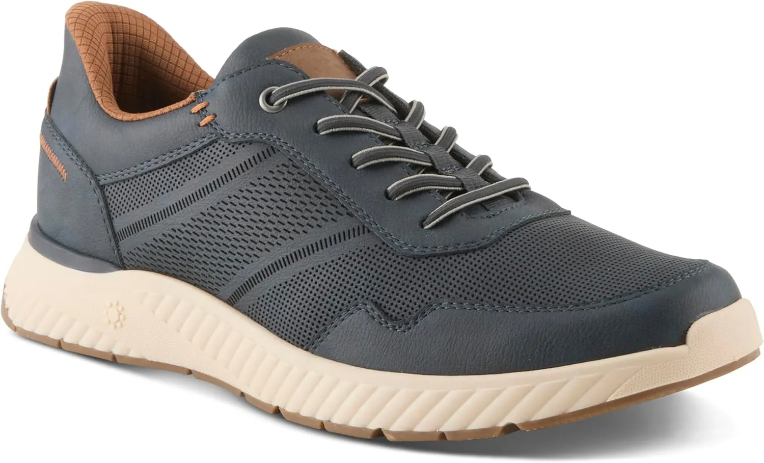 Spring Step Men's TARTER Slip-On Sneakers  Vegan-Friendly, Water-Resistant Athletic Shoes with Shock-Absorbent Sole and Elastic Laces