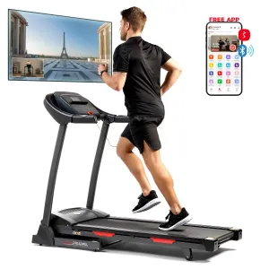 Sunny Health Folding Incline Treadmill with Bluetooth