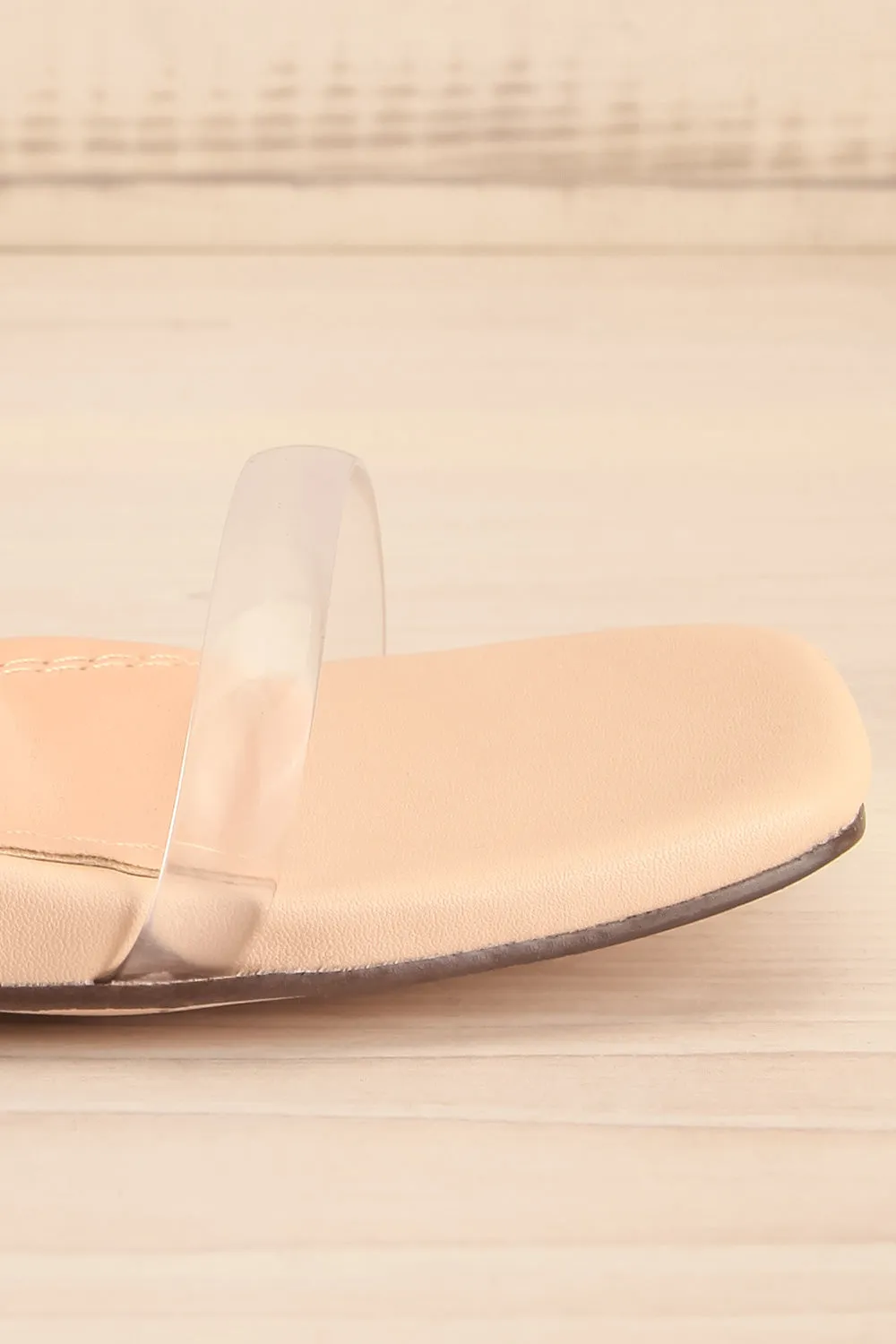 Suonenjoki | Clear Strap Heeled Sandals