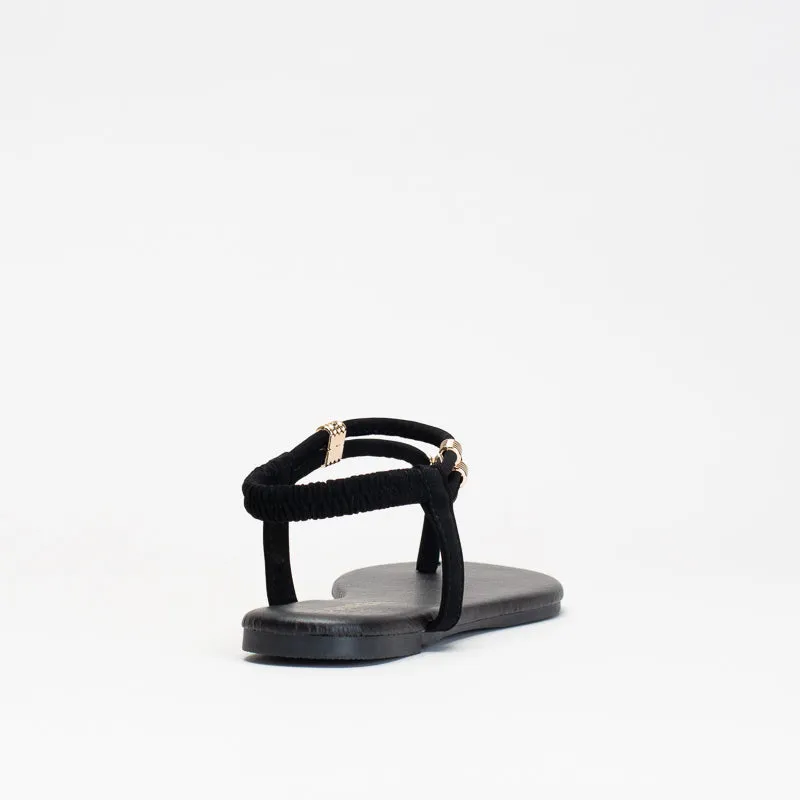 Unreal Women Beaded Trim Flat Sandal _ 150678