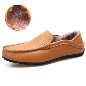 Zedmax Winter Leather Casual Loafers